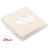 Couverture pour Bébé en Molleton Polaire Crème Cœurs