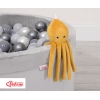 Doudou Pieuvre avec Hochet Miel