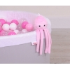 Doudou Pieuvre avec Hochet Rose