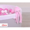Doudou Pieuvre avec Hochet Rose