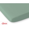 Drap en Coton pour Lit de Bébé 120x60 cm Blanc Blanc Vert