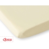 Drap en Coton pour Lit de Bébé 120x60 cm Crème