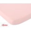 Drap en Coton pour Lit de Bébé 120x60 cm Rose Poudré