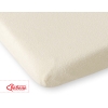 Drap en Tissu éponge pour Lit Bébé 120x60 cm  Crème