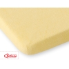 Drap en Tissu éponge pour Lit Bébé 140x70 cm Jaune