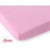 Drap en Tissu éponge pour Lit Bébé 140x70 cm Rose