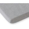 Drap Housse en éponge pour Lit Bébé 70x140 cm Gris