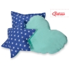 Ensemble de Coussin 3 pcs Bleu Foncé