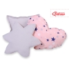Ensemble de Coussin 3 pcs Bleu Rose Gris étoiles