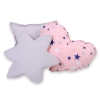 Ensemble de Coussin 3 pcs Bleu Rose Gris étoiles