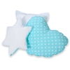 Ensemble de Coussin 3 pcs pour Tipi Turquoise à Pois
