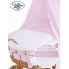 Ensemble de Couvertures 4 pcs pour Berceau avec Ciel Isabella Damier Rose