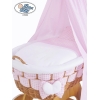 Ensemble de Couvertures 4 pcs pour Berceau avec Ciel Isabella Damier Rose