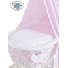Ensemble de Couvertures 4 pcs pour Berceau avec Ciel Isabella Damier Rose