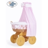 Ensemble de Couvertures 4 pcs pour Berceau avec Ciel Isabella Damier Rose