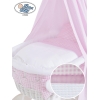 Ensemble de Couvertures 4 pcs pour Berceau avec Ciel Isabella Damier Rose