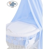 Ensemble de Couvertures 4 pcs pour Berceau avec Ciel Isabella Damier Bleu