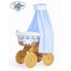 Ensemble de Couvertures 4 pcs pour Berceau avec Ciel Isabella Damier Bleu