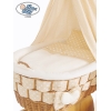 Ensemble de Couvertures 4 pcs pour Berceau avec Ciel Isabella Beige à pois Blancs
