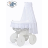 Blanc Ensemble de Couvertures 4 pcs pour Berceau avec Ciel Sophia