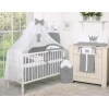 Ensemble de Linge de Lit 11 pcs avec Moustiquaire Anthracite Prince / Princess