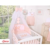 Ensemble de Linge de Lit 11 pcs avec Moustiquaire Rose Poudré Little Princess