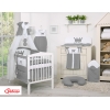 Ensemble de Linge de Lit 5 pcs avec Baldaquin - Little Prince/Princess Anthracite