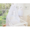 Ensemble de Linge de Lit 5 pcs avec Moustiquaire Blanc Prince / Princess
