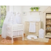 Ensemble de Linge de Lit 5 pcs avec Moustiquaire Blanc Prince / Princess
