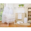 Ensemble de Linge de Lit 5 pcs avec Moustiquaire Blanc Prince / Princess
