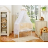 Ensemble de Linge de Lit 6 pcs pour Lit de Cododo Beige à Pois Cœurs