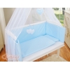 Ensemble de Linge de Lit 6 pcs pour Lit de Cododo Bleu Cœurs