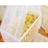 Ensemble de Linge de Lit 6 pcs pour Lit de Cododo Crème Hiboux
