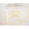 Ensemble de Linge de Lit 6 pcs pour Lit de Cododo Crème Prince / Princess