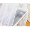Ensemble de Linge de Lit 6 pcs pour Lit de Cododo Gris à Pois Cœurs