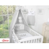 Parure Literie de Lit Bébé 11 pcs Ciel Gris Prince / Princess