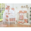 Ensemble de Linge de Lit Bébé 11 pcs Ciel Orange Rayures Cœurs