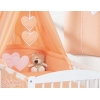 Ensemble de Linge de Lit Bébé 11 pcs Ciel Pêche Cœurs