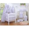 Ensemble de Linge de Lit Bébé 11 pcs Ciel Rose Fleurs Cœurs