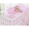 Ensemble de Linge de Lit de Lit pour Bébé 2 pcs Rose à Pois Cœurs