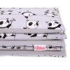 Ensemble de Linge de Lit Enfant 2 pcs 100x135 MINI Gris Panda