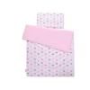 Ensemble de Linge de Lit Enfant 2 pcs 100x135 MINI Rose Gris étoiles