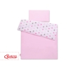 Ensemble de Linge de Lit Enfant 2 pcs 100x135 MINI Rose Gris étoiles