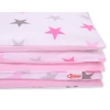 Ensemble de Linge de Lit Enfant 2 pcs 100x135 MINI Rose Gris étoiles