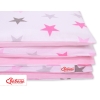 Ensemble de Linge de Lit Enfant 2 pcs 100x135 MINI Rose Gris étoiles