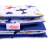 Ensemble de Linge de Lit Enfant 2 pcs 140x200 cm JUNIOR Bleu Foncé Avions