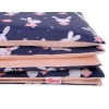 Ensemble de Linge de Lit Enfant 2 pcs 140x200 cm JUNIOR Bleu Foncé Lapins