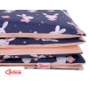 Ensemble de Linge de Lit Enfant 2 pcs 140x200 cm JUNIOR Bleu Foncé Lapins