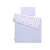 Ensemble de Linge de Lit Enfant 2 pcs 140x200 cm JUNIOR Gris Bleu étoiles