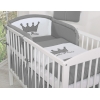 Ensemble de Linge de Lit pour Bébé 3 pcs Anthracite Prince / Princess